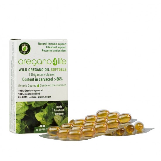 Supliment alimentar OREGANO 4 LIFE, Ulei de oregano, 30 capsule