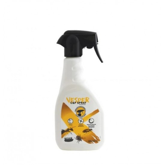 Vesper C&F Spray for Flies, Ants, Fleas, Bedbugs, Cockroaches and Mosquitoes 500ml