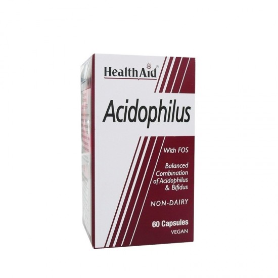 HEALTH AID Acidophilus Probiotic Supplement 60 vegicaps