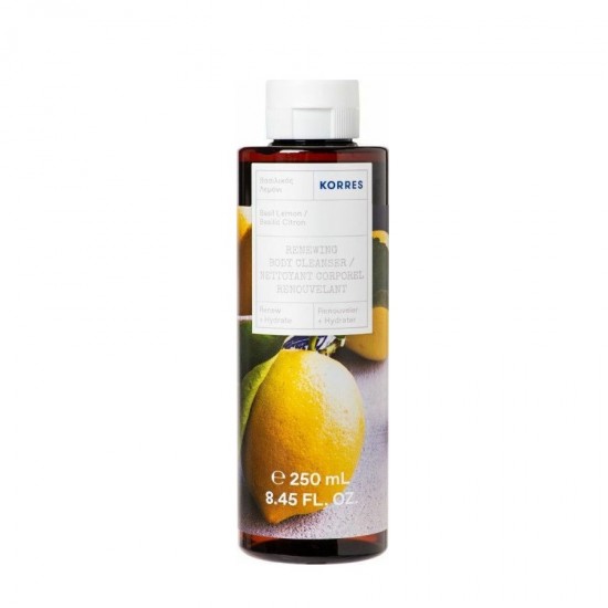 Gel de dus KORRES, Renewing Basil Lemon, 250 ml