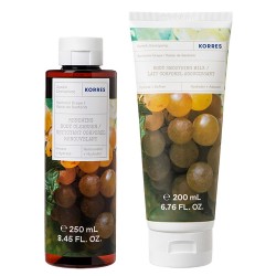 KORRES Santorini Body Ritual Set Santorini Grape Body Cleanser 250ml & Body Smoothing Milk 200ml KORRES Santorini Body Ritual Set Santorini Grape Body Cleanser 250ml & Body Smoothing Milk 200ml