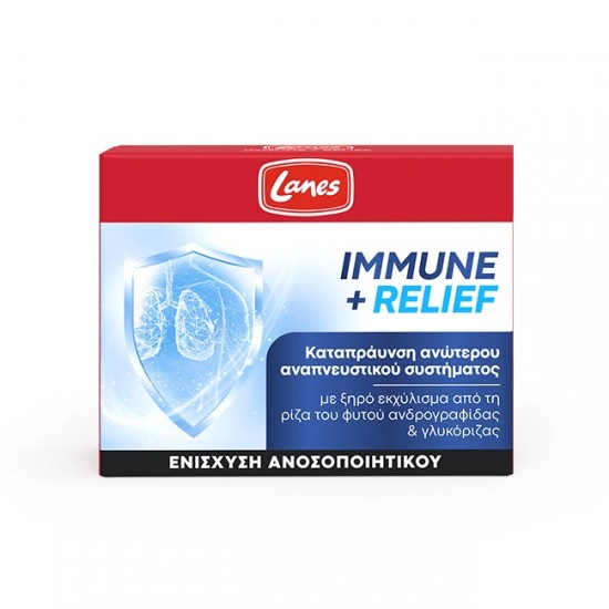 LANES Immune & Relief Dietary Supplement For Upper Respiratory Relief 30 Capsules