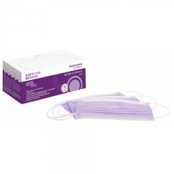 Soft Care Medical Face Mask 3ply Type II with earloop – Purple 50 pcs Soft Care Medical Face Mask 3ply Type II with earloop – Purple 50 pcs