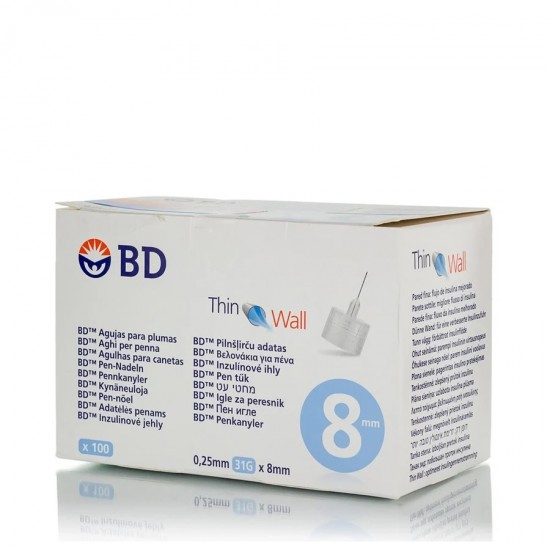 Ace sterile BD Micro-Fine ThinWall pentru pen insulina 31G 0.25 x8mm 100 buc