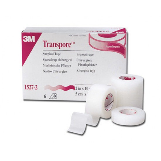 3M Transpore Surgical Tape 7.5cm x9.1m 1 Roll