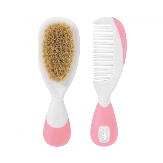 CHICCO Brush & Comb Pink 0m+ (06569-10)