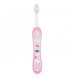 Periuță de dinți CHICCO roz 6 luni+ Periuță de dinți CHICCO roz 6 luni+