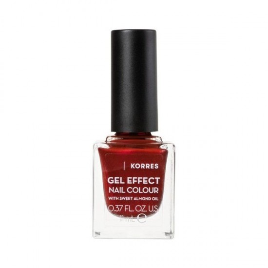 Korres Gel Effect Nail Colour (No58) Velour Red (11ml)