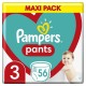 Pampers Pants Maxi Pack No3 (6-11kg) 56 pcs