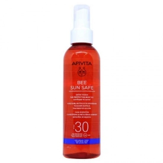 Apivita Bee Sun Safe Satin Touch Tan Perfecting Body Oil SPF30 200 ml