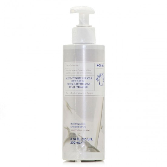 Korres Mediterranean Donkey Milk Multi-Vitamin Miracle Milk Serum 200 ml Korres Mediterranean Donkey Milk Multi-Vitamin Miracle Milk Serum 200 ml