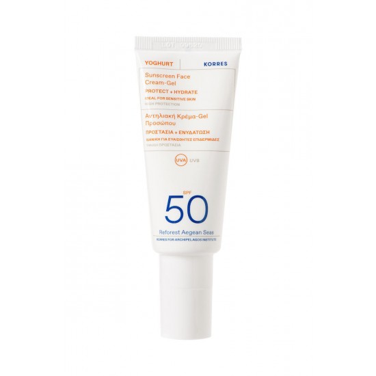 Korres Yoghurt Sunscreen Face Cream-Gel SPF50 40 ml + 2 Gifts