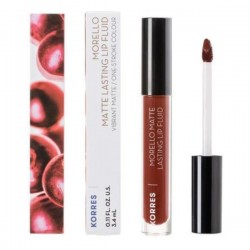 Korres Morello Matte Lasting Lip Fluid 60 Vibrant Matte One Stroke Chestnut 60 Colour 3.4 ml Korres Morello Matte Lasting Lip Fluid 60 Vibrant Matte One Stroke Chestnut 60 Colour 3.4 ml