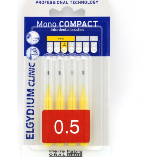 Elgydium Clinic Mono Compact 0.5 mm 4 brushes