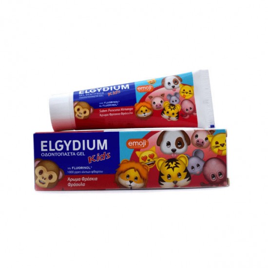  Pasta de dinti pentru copii cu aroma de capsuni, Elgydium, 50ml