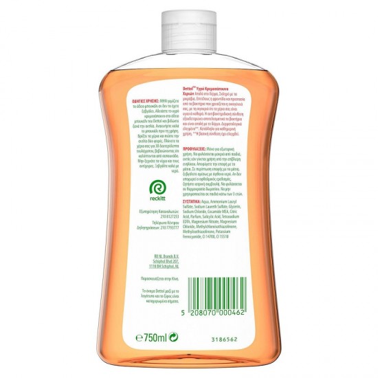 DETTOL Anti-bacterial Liquid Hand Wash Refill Grapefruite Skin 750ml