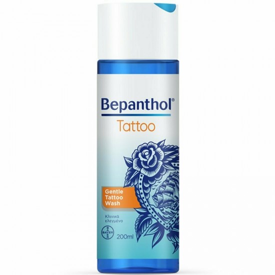  Gel delicat curatare pentru piele tatuata, Bepanthol, 200 ml