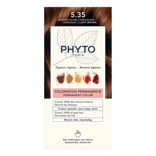 Phyto Phytocolor Hair Dye 5.35 Light Chocolate Brown, 50ml