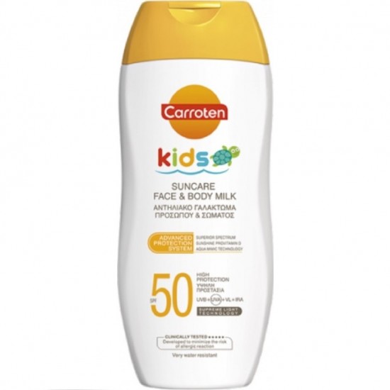 Carroten Kids Face & Body Kids Sunscreen Emulsion SPF50 200ml