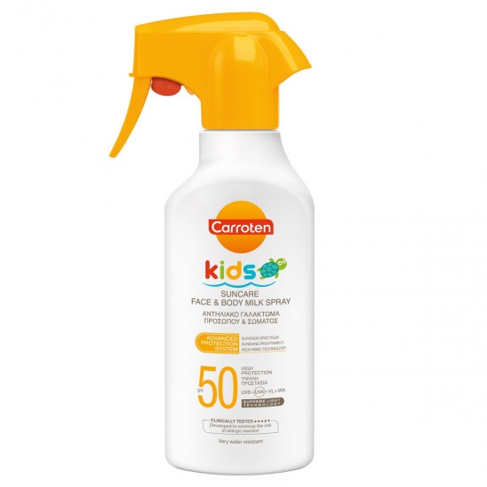 Carroten Kids Waterproof Face & Body Kids Sunscreen Spray SPF50 270ml