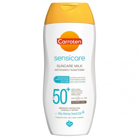 Carroten Sunscreen Body Cream Sensicare Milk 50SPF 200ml