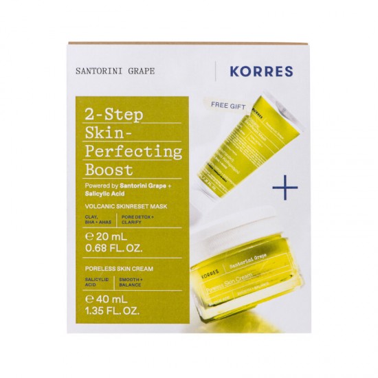 Korres Santorini Grape Poreless Skin Cream 40 ml + Gift Volcanic SkinReset Mask 20 ml