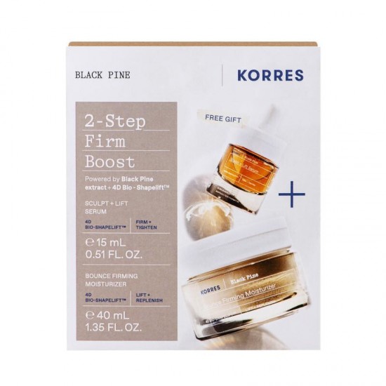 Korres Black Pine Bounce Firming Moisturizer Normal-Combination Skin 40 ml + Gift Sculpt & Lift Serum 15 ml