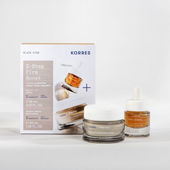 Korres Black Pine Bounce Firming Moisturizer Normal-Combination Skin 40 ml + Gift Sculpt & Lift Serum 15 ml