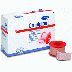 Bandă adezivă Hartmann Omniplast pentru prim ajutor, 2,5 cm x 5 m Bandă adezivă Hartmann Omniplast pentru prim ajutor, 2,5 cm x 5 m