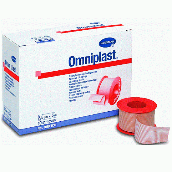 Hartmann Omniplast First Aid Cloth Tape 2.5cm x 5m