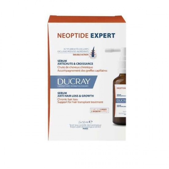 Tratament pentru par anti-cadere Neoptide Expert, Ducray, 2x50 ml