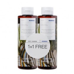 KORRES Renewing Shower Gel Forest Cedar - 250ml 1+1 GIFT KORRES Renewing Shower Gel Forest Cedar - 250ml 1+1 GIFT
