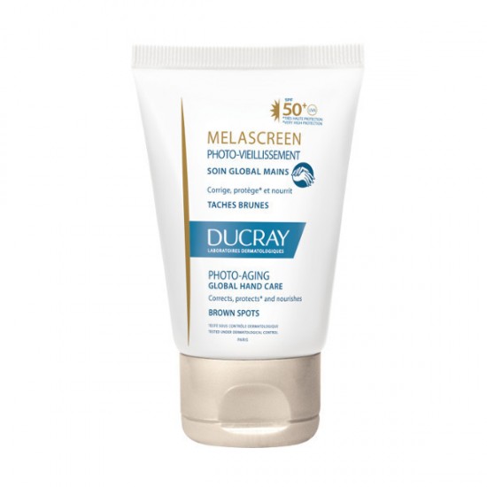 Crema de maini Ducray Melascreen SPF 50+ pentru piele cu pete pigmentare, 50 ml