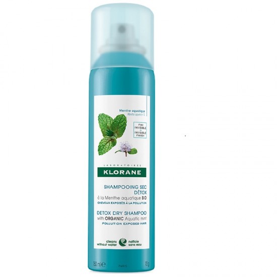 Sampon uscat Klorane cu extract de menta, 150 ml