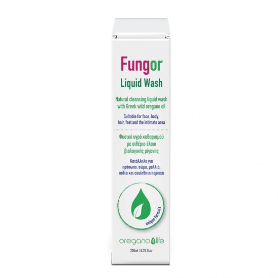 Oregano 4 Life Fungor Liquid Wash Natural Cleansing Liquid with Organic Oregano Essential Oil 200ml