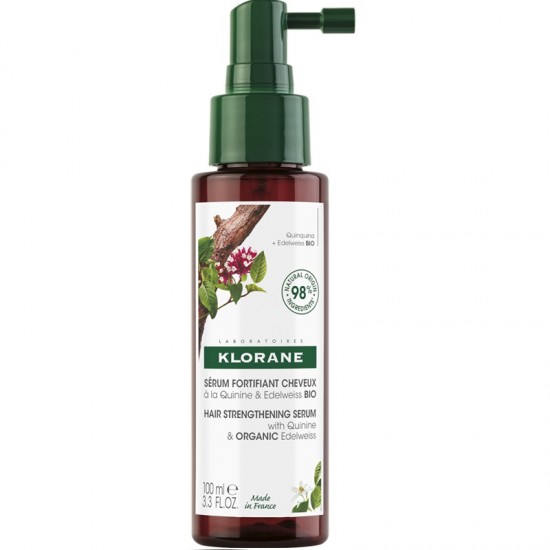 Serum Klorane cu extract de chinina si floare de colt bio, 100 ml