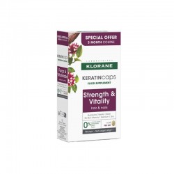 Klorane Keratin Caps Food Supplement Against Hair Loss 90caps. Klorane Keratin Caps Food Supplement Against Hair Loss 90caps.
