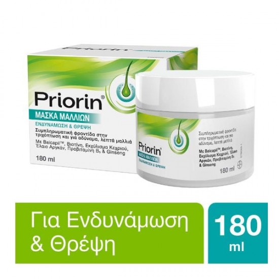  Priorin Masca de par pentru imbunatatirea cresterii si stralucirii parului 180 ml