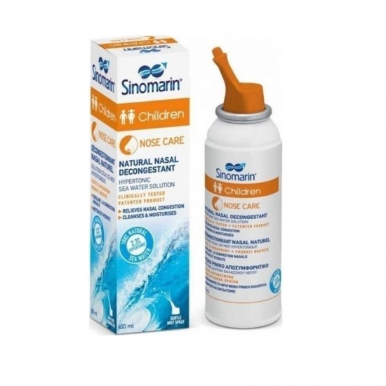 Sinomarin Children Nose Care 6+ Months Nasal Spray with Sea Water for Infants and Children 100ml