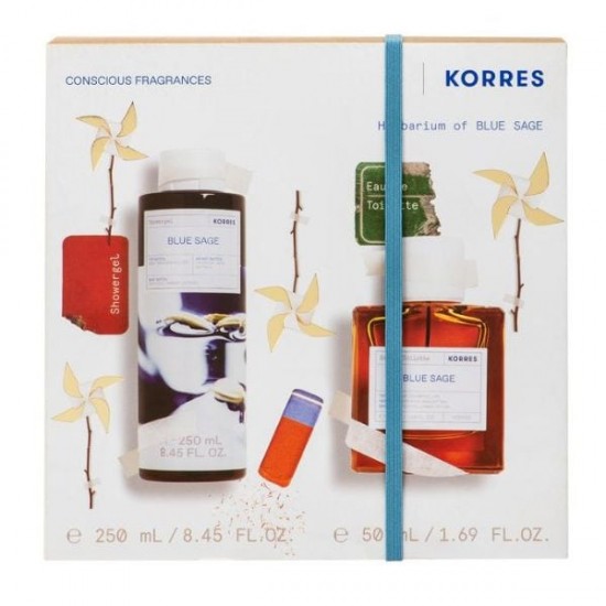 Korres Herbarium Of Blue Sage Men's Set with Eau de Toilette