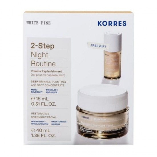 Korres White Pine Skin Care Set for Αnti-ageing with Face Cream & Serum