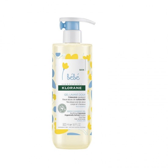  Gel spumant de curatare 2 in 1 pentru bebelusi Klorane Bebe, 500 ml