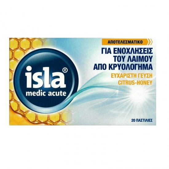 FarmaSyn Isla Medic Acute Citrus & Honey 20pcs