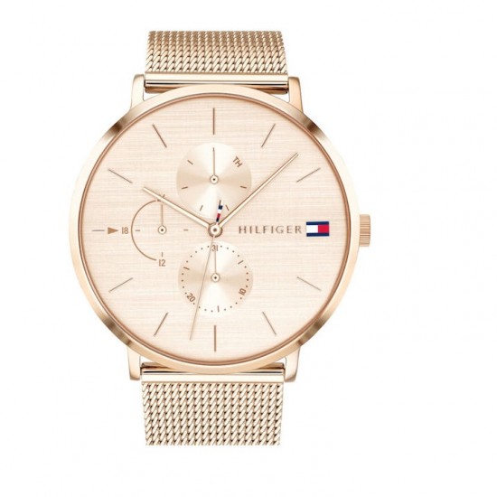 Tommy Hilfiger Jenna Watch Chronograph with Pink Gold Metal Bracelet