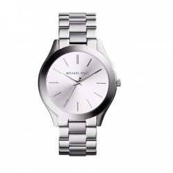 Ceas Michael Kors Runway cu brățară din metal argintiu Ceas Michael Kors Runway cu brățară din metal argintiu