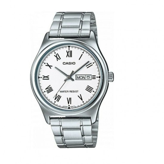 Casio Watch Battery with Silver Metal Bracelet MTP-V006D-7BUDF Casio Watch Battery with Silver Metal Bracelet MTP-V006D-7BUDF