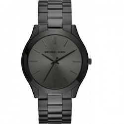 Ceas bărbătesc Michael Kors MK8507 Slim Runway cu cadran negru și cuarț din oțel inoxidabil Ceas bărbătesc Michael Kors MK8507 Slim Runway cu cadran negru și cuarț din oțel inoxidabil