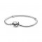 PANDORA Heart Bracelet for Women - 925 Sterling Silver (590719-20) 20cm