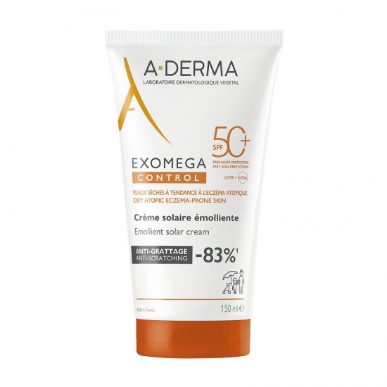 Sunscreen Face and Body, A-Derma Exomega Control, SPF50+ 150 ml