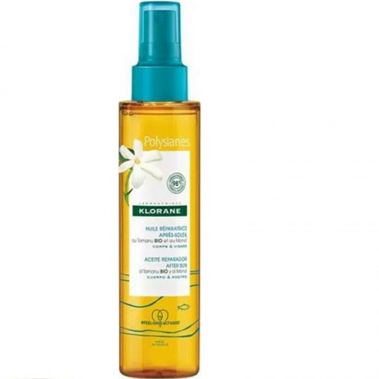 After Sun Oil, Klorane Polysianes, with Organic Tamanu & Monoi 150 ml